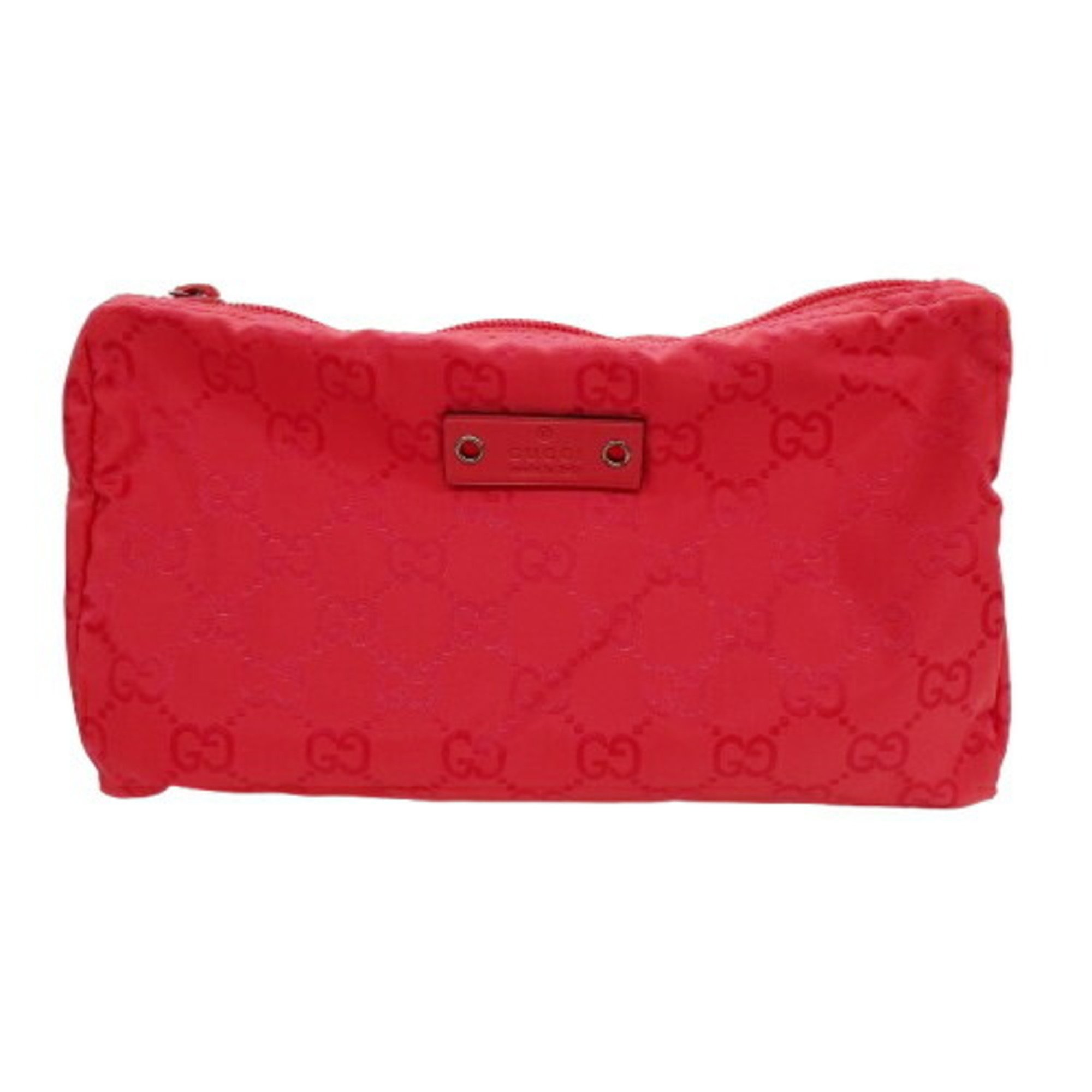 GUCCI Pouch for Women and Men, GG Nylon, Red, 224091