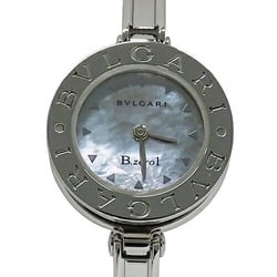 BVLGARI Women's Watch B-zero1 Shell Quartz Stainless Steel SS BZ22S Silver Bangle Polished