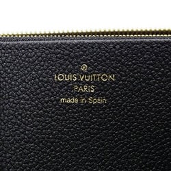 Louis Vuitton LOUIS VUITTON Wallet Monogram Empreinte Women's Long Zippy Noir M61864 Black Round