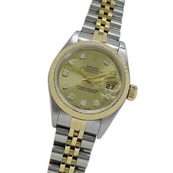 Rolex ROLEX Datejust 69173G S serial number Watch Ladies 10P Diamond Automatic AT Stainless Steel SS Gold YG Combination Overhauled and polished