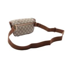 Gucci Interlocking G GG Supreme Belt Bag Waist Body Coated Canvas Leather Men's Beige Brown 68293392THG8563