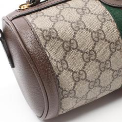 GUCCI Ophidia GG Supreme Shoulder Bag, Coated Canvas, Leather, Women's, Beige, Brown, Multicolor, 79519496IWG8745