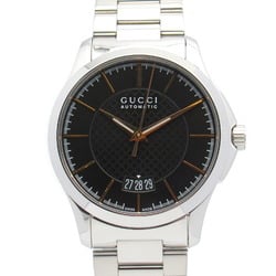 Gucci G Timeless 126.4 Watch Stainless Steel Men's Black YA126432