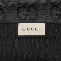 Gucci GG Pattern Stole Clothing Wool Silk Men's Women's Grey 1659043G6461100