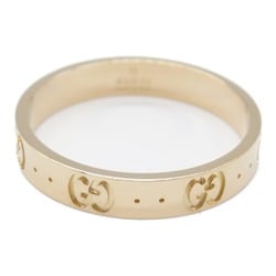 Gucci Icon Ring, K18PG (Pink Gold), Men's, Women's, Gold