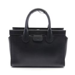 Chloé Chloe GRAND EDITH Tote Bag Leather Women's Black