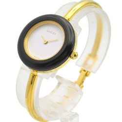 GUCCI Change Bezel Watch GP (Gold Plated) Women's White 11 12.2