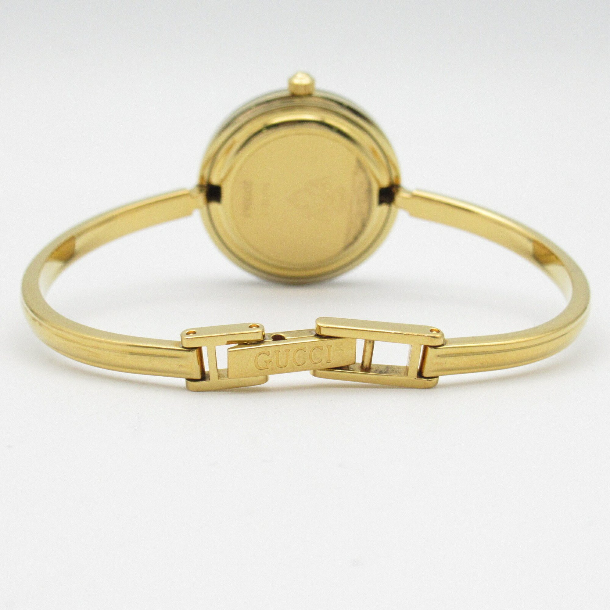 GUCCI Change Bezel Watch GP (Gold Plated) Women's White 11 12.2