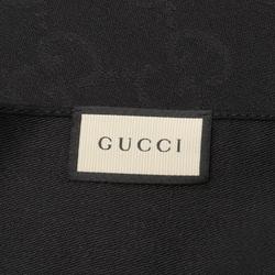 Gucci GG Pattern Stole Clothing Wool Silk Men's Women's Black 1659043G6461000