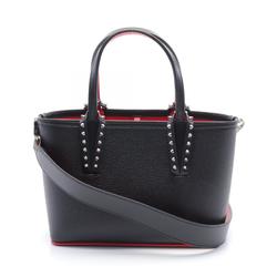 Christian Louboutin CABATA MINI Tote Bag Leather Women's Black 1205054CM53