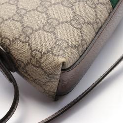 GUCCI Ophidia GG Supreme Shoulder Bag, Coated Canvas, Leather, Women's, Beige, Brown, Multicolor, 499621