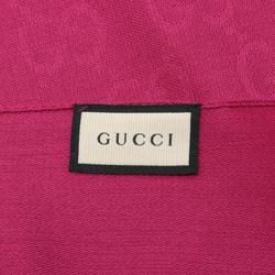 GUCCI GG Pattern Stole Clothing Wool Silk Women's Pink 1659043G6465501