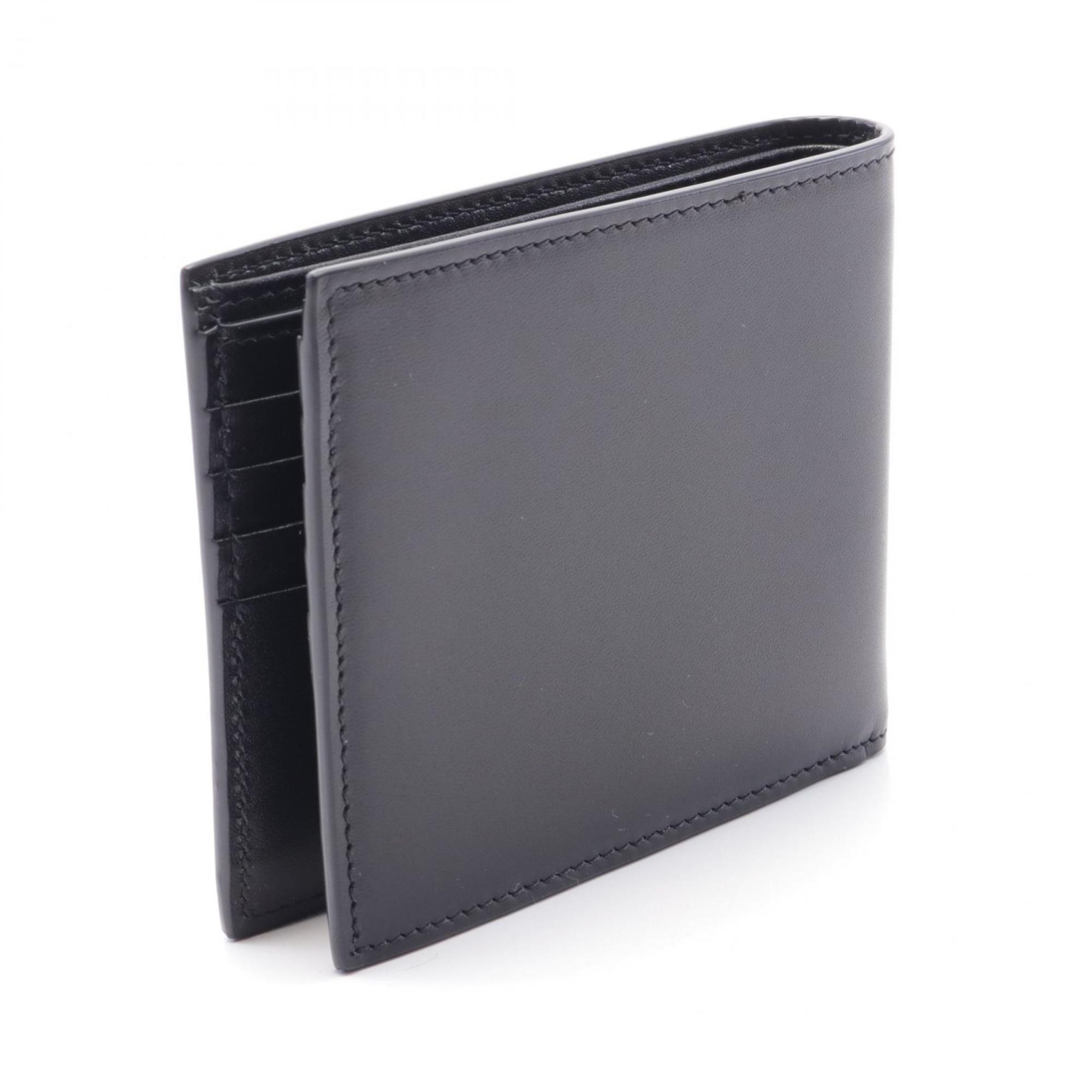 Saint Laurent EAST WEST WALLET Bi-fold wallet Leather Men's Black 3963070U90N1000