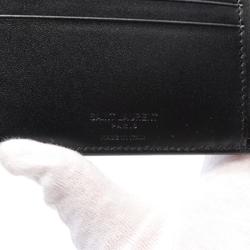 Saint Laurent EAST WEST WALLET Bi-fold wallet Leather Men's Black 3963070U90N1000