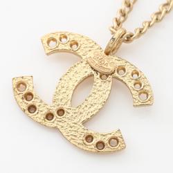 CHANEL Coco Mark Necklace GP (Gold Plated) Women's Gold 03A