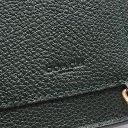 Coach COACH Phone Holder Shoulder Bag Leather Women's Green 93979GDRFT