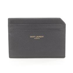 Saint Laurent SAINT LAURENT Business Card Holder/Card Case Leather Men's Black 752898H3Z2W1000