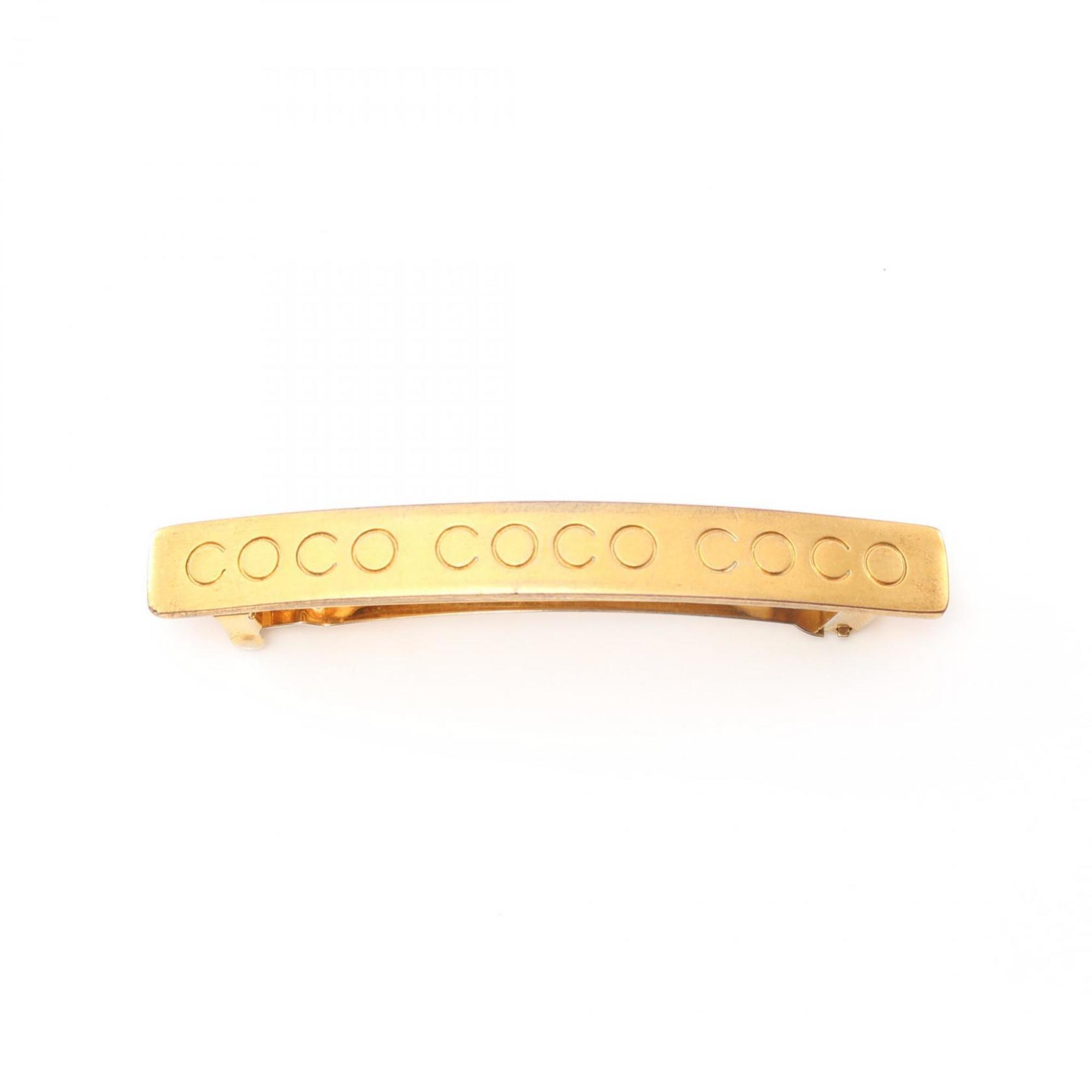 CHANEL COCO Barrette GP (Gold Plated) Women's Gold