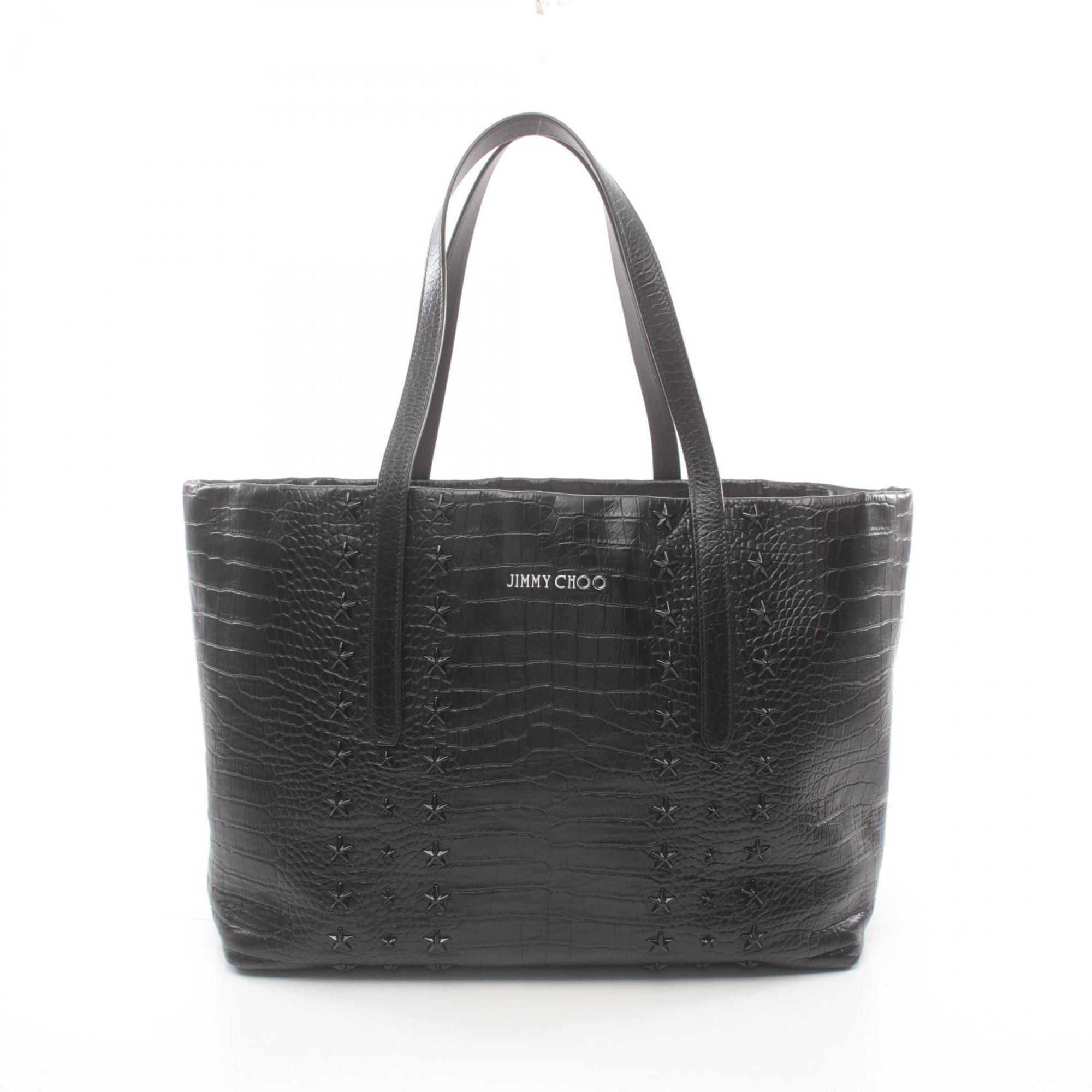 JIMMY CHOO Pimlico Tote Bag Leather Women's Black