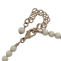 CHANEL Coco Mark Choker GP (Gold Plated) Rhinestone Fake Pearl Women's Gold Clear White C23 A