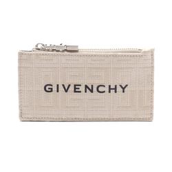 Givenchy Fragment Case Wallet/Coin Wallet Canvas Leather Women's Ivory Black BK60DNK1LF257