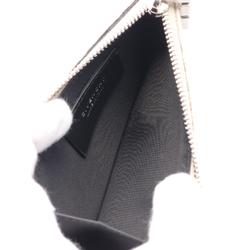 Givenchy Fragment Case Wallet/Coin Wallet Canvas Leather Women's Ivory Black BK60DNK1LF257