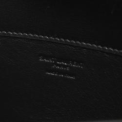 Saint Laurent Voltaire handbag, leather bag, women's, black, 7876710SX0W1000