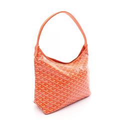 GOYARD Boheme Hobo Shoulder Bag, Coated Canvas, Leather, Women's, Orange