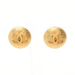 CHANEL Coco Mark Earrings GP (Gold Plated) Women's Gold