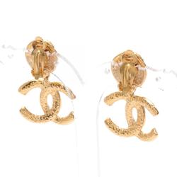 CHANEL Coco Mark Earrings GP (Gold Plated) Women's Gold 95A