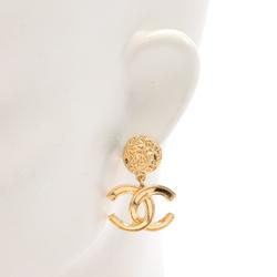 CHANEL Coco Mark Earrings GP (Gold Plated) Women's Gold 95A