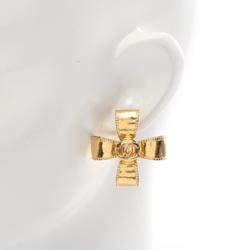 CHANEL Coco Mark Earrings GP (Gold Plated) Women's Gold