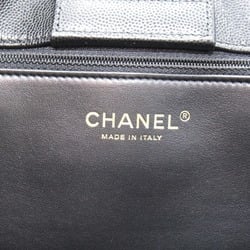 CHANEL Chain Tote Bag Caviar Skin (Grained Calf) Women's Black A91046