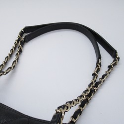 CHANEL Chain Tote Bag Caviar Skin (Grained Calf) Women's Black A91046