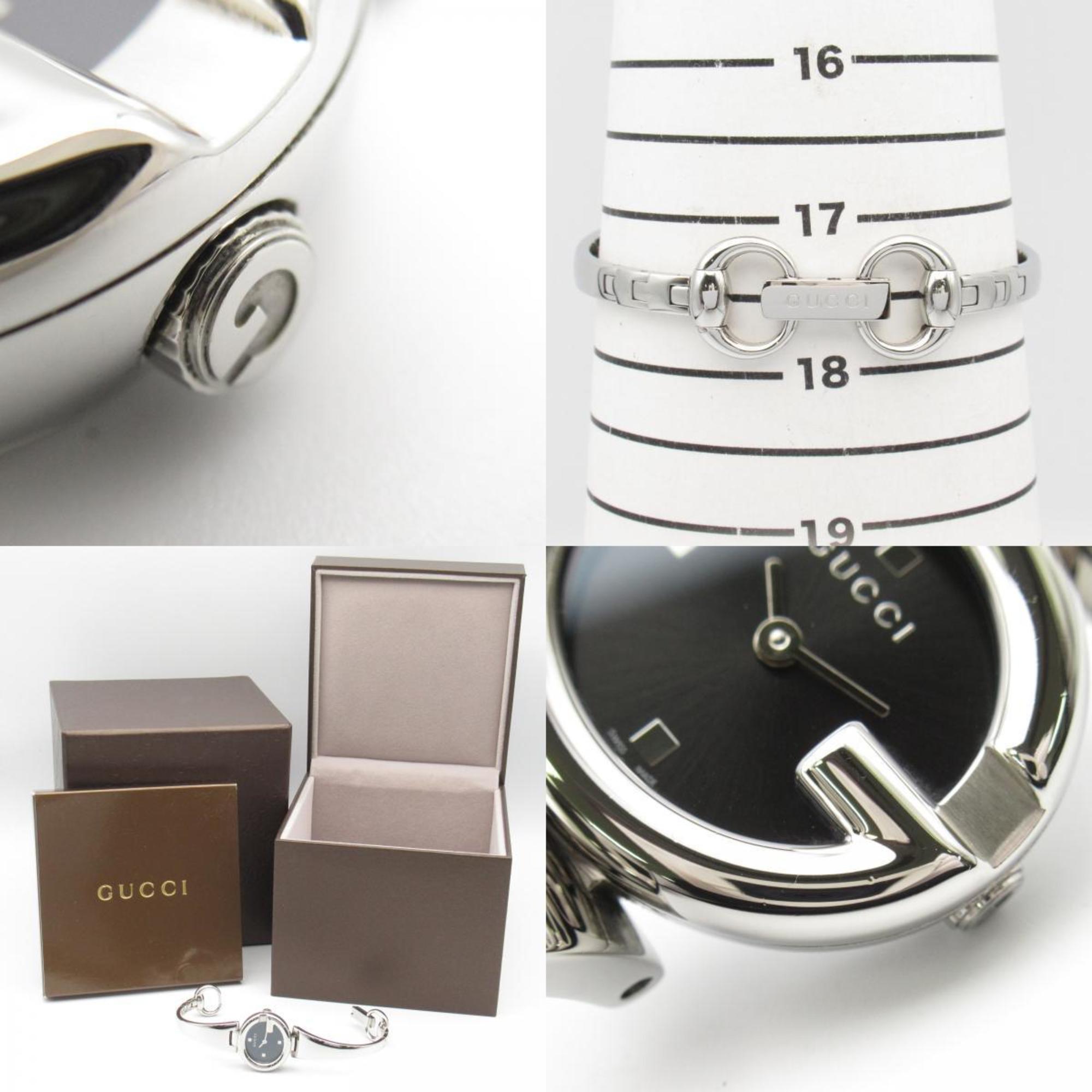 GUCCI Watch Stainless Steel Ladies Black 134.5