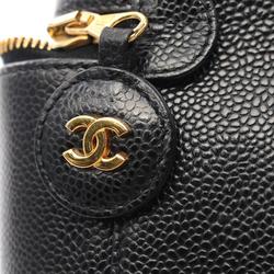 CHANEL Coco Mark Handbag Bag Caviar Skin (Grained Calf) Women's Black A01998