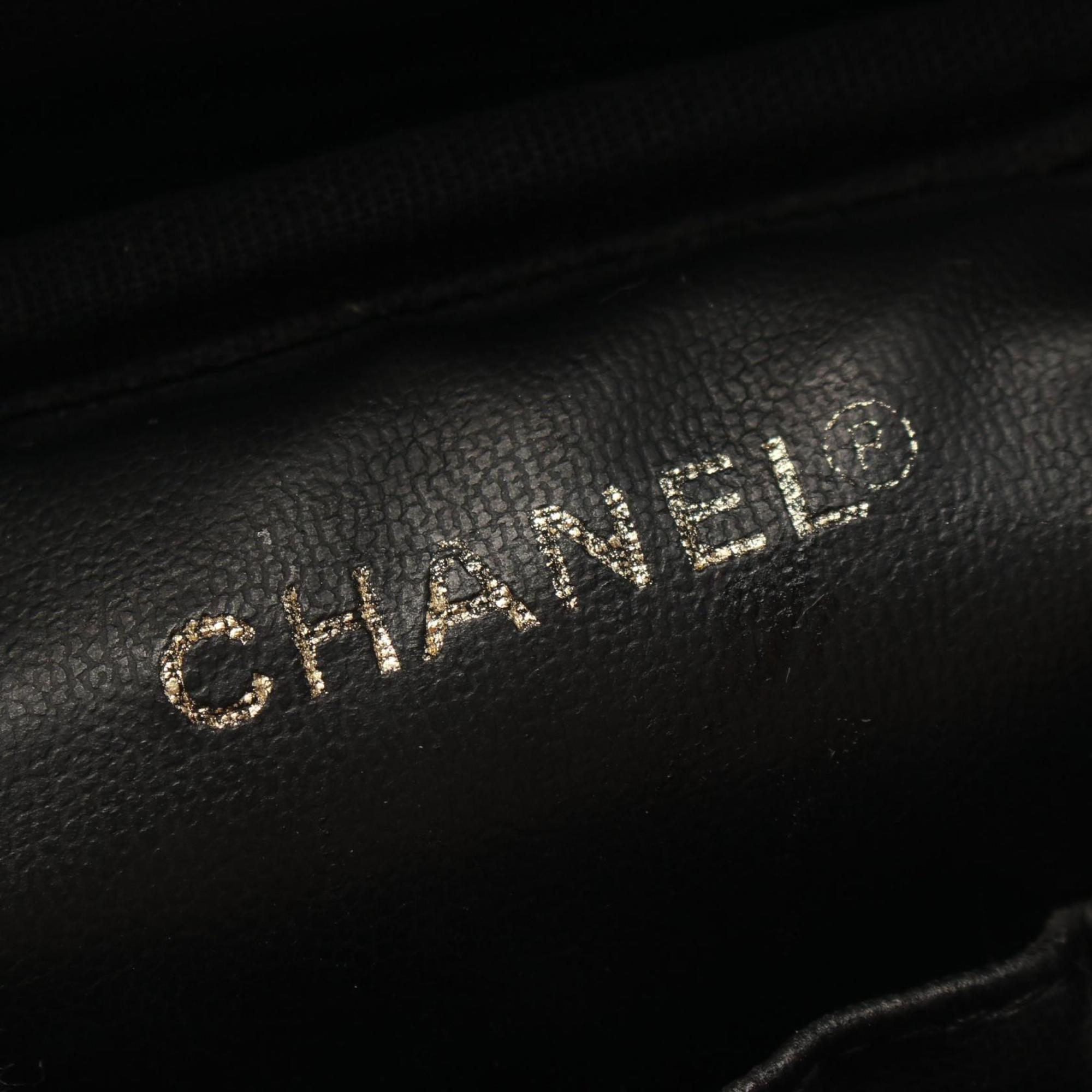 CHANEL Coco Mark Handbag Bag Caviar Skin (Grained Calf) Women's Black A01998