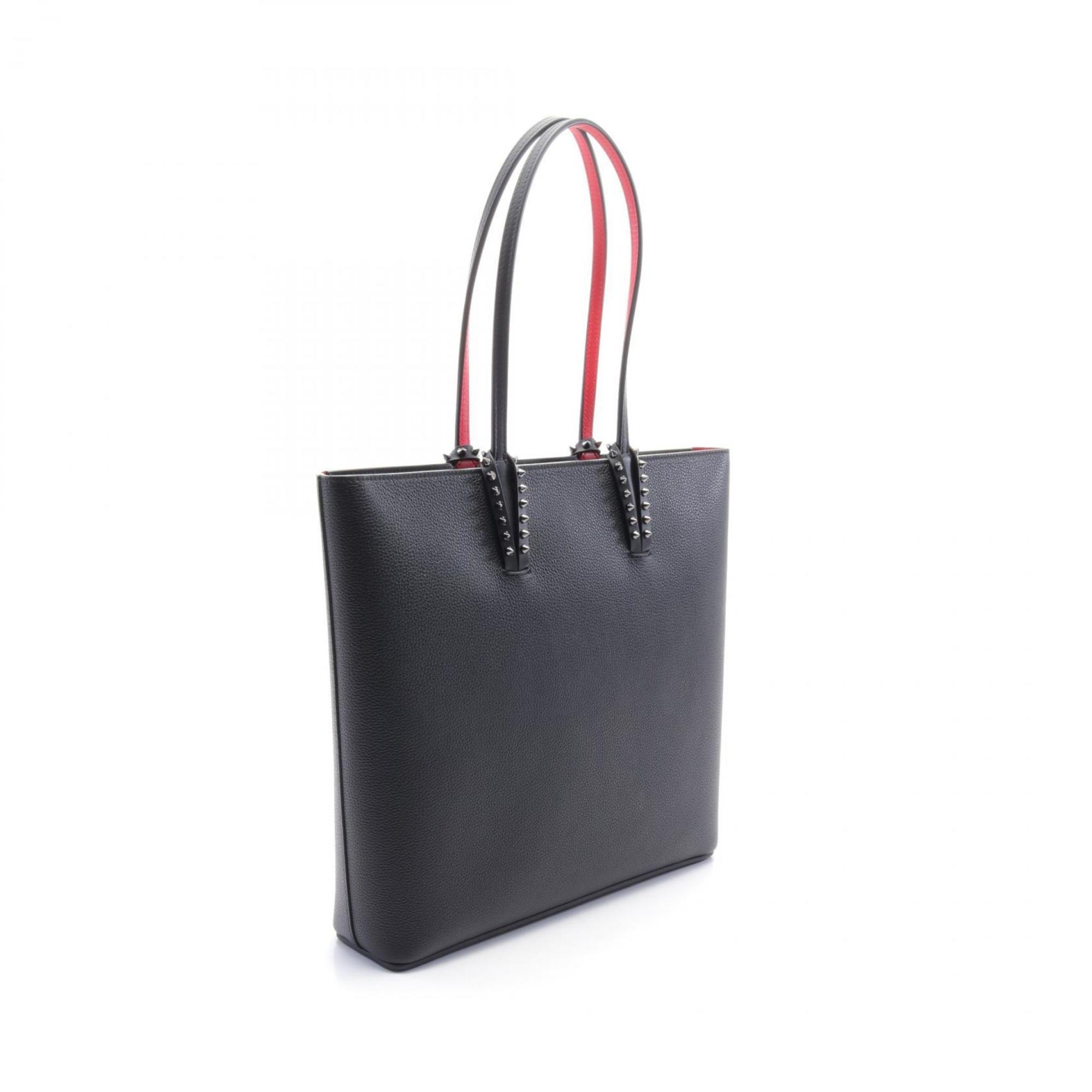 Christian Louboutin CABATA Tote Bag Leather Women's Black 3245086BK01