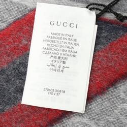 GUCCI Scarf Clothing Wool Men's Grey 5706033GB181768