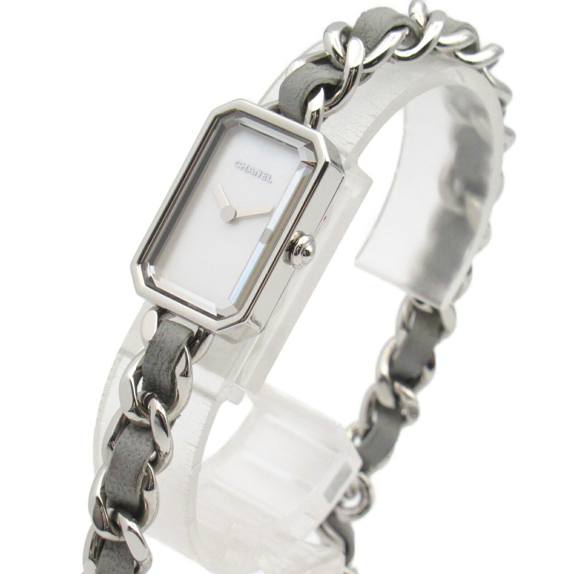 CHANEL Premiere Rock Watch Stainless Steel Ladies White Shell H4327