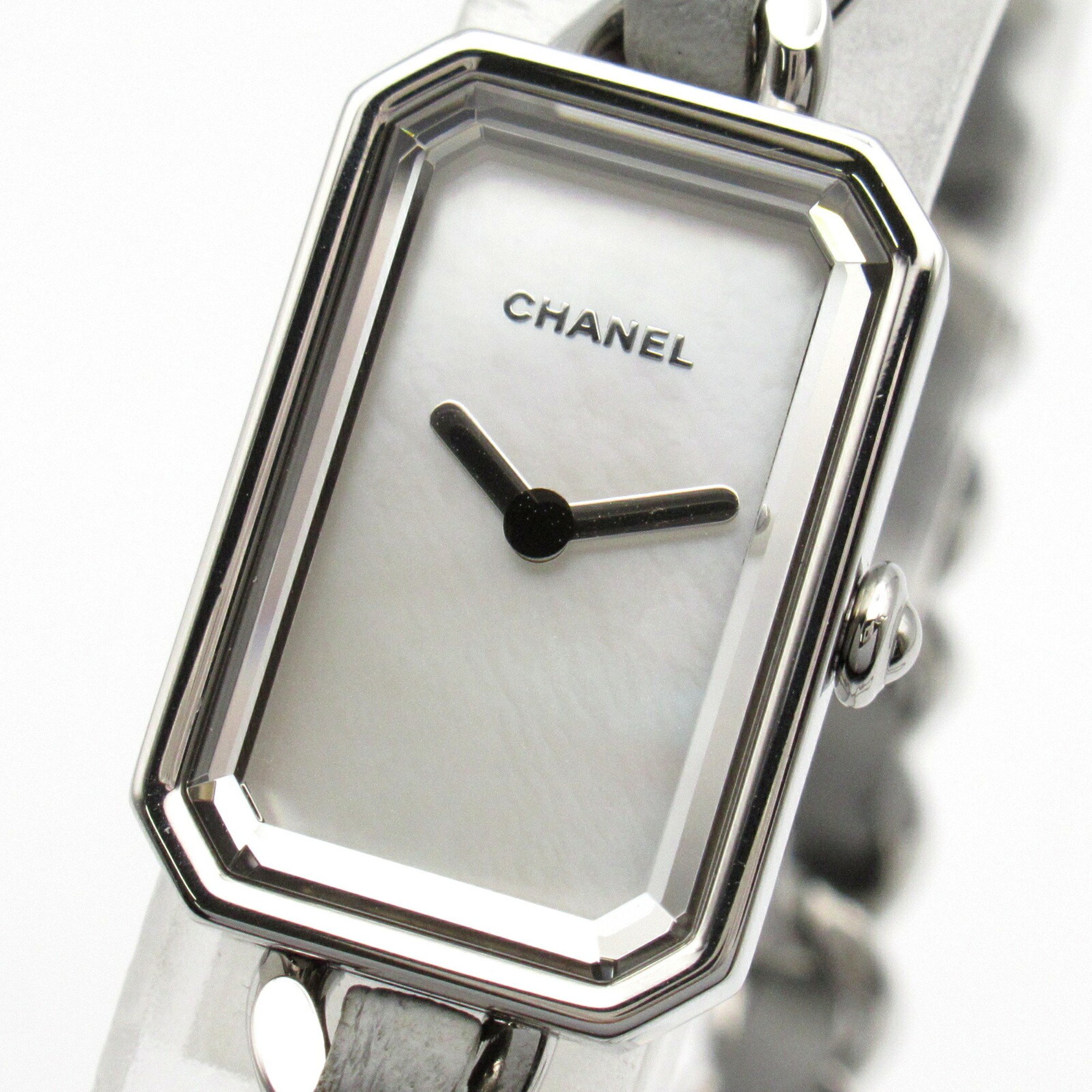 CHANEL Premiere Rock Watch Stainless Steel Ladies White Shell H4327