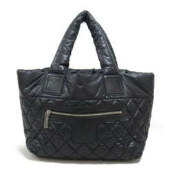 CHANEL Coco Cocoon Tote Bag PM Nylon Women's Black 8610