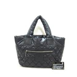 CHANEL Coco Cocoon Tote Bag PM Nylon Women's Black 8610