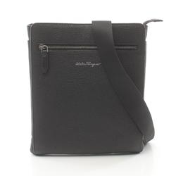 Salvatore Ferragamo Shoulder Bag Leather Men's Black FZ-24-0471