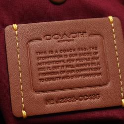 Coach COACH Carrie Signature Canvas Shoulder Bag Coated Leather Women's Beige Bordeaux CC436B4NQ4