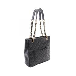 CHANEL Matelasse PST Tote Bag, Caviar Skin (Grained Calf), Women's, Black, A20994