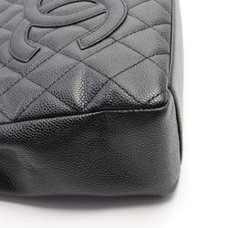 CHANEL Matelasse PST Tote Bag, Caviar Skin (Grained Calf), Women's, Black, A20994