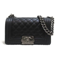 CHANEL Boy Chanel Chain Shoulder Bag Caviar Skin (Grained Calf) Women's Black A67085