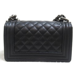 CHANEL Boy Chanel Chain Shoulder Bag Caviar Skin (Grained Calf) Women's Black A67085