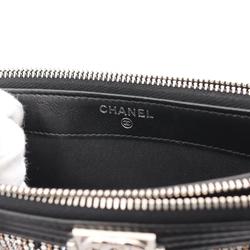 CHANEL Boy Chanel Shoulder Bag, Lambskin, Women's, Black